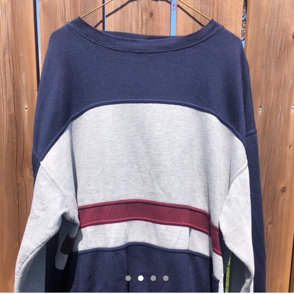 Over-Sized Navy/Grey Sweatshirt - Picture 2 of 3